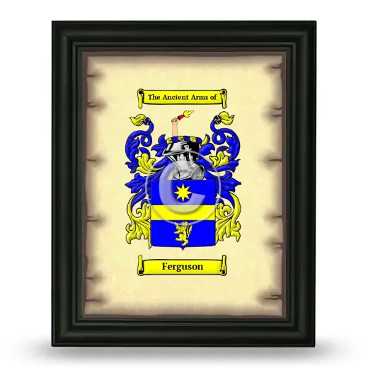 Ferguson Coat of Arms Framed - Black