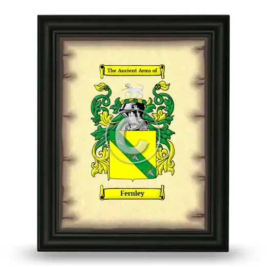 Fernley Coat of Arms Framed - Black