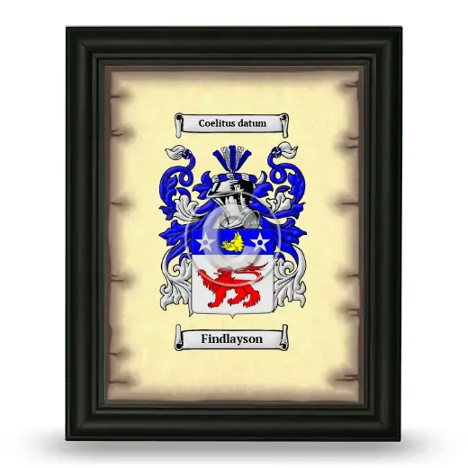 Findlayson Coat of Arms Framed - Black