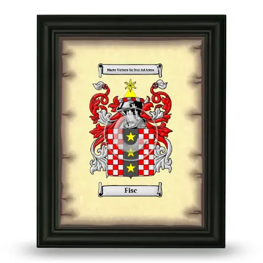 Fisc Coat of Arms Framed - Black