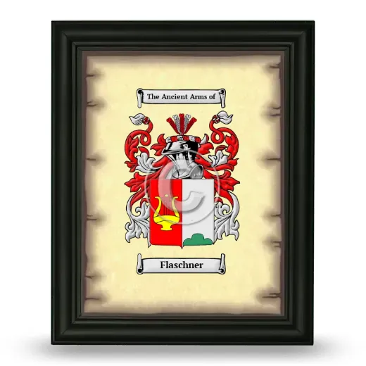 Flaschner Coat of Arms Framed - Black