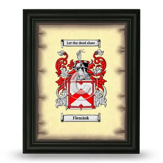 Flemink Coat of Arms Framed - Black