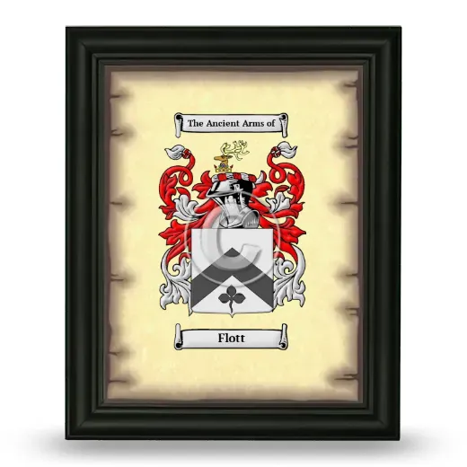 Flott Coat of Arms Framed - Black