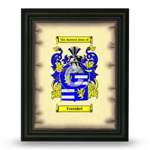 Fraenkel Coat of Arms Framed - Black