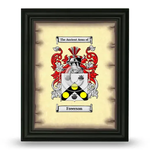 Freerson Coat of Arms Framed - Black
