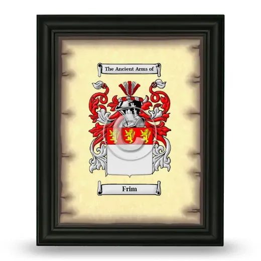 Frim Coat of Arms Framed - Black