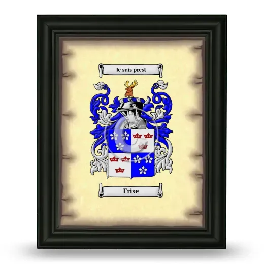 Frise Coat of Arms Framed - Black