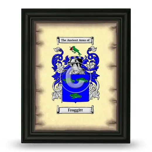 Froggitt Coat of Arms Framed - Black