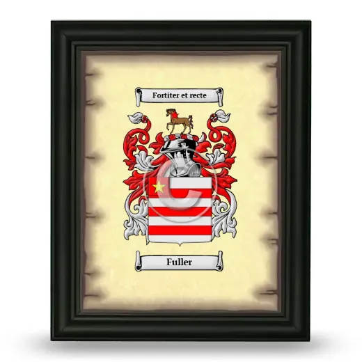 Fuller Coat of Arms Framed - Black