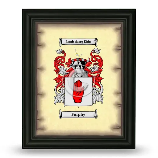 Furphy Coat of Arms Framed - Black