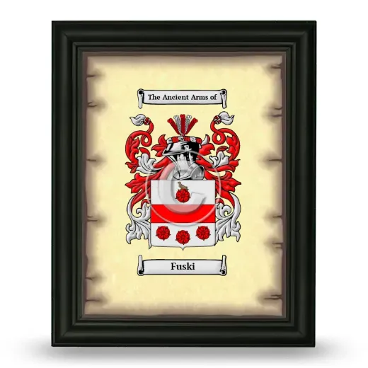 Fuski Coat of Arms Framed - Black