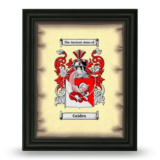 Gaiden Coat of Arms Framed - Black