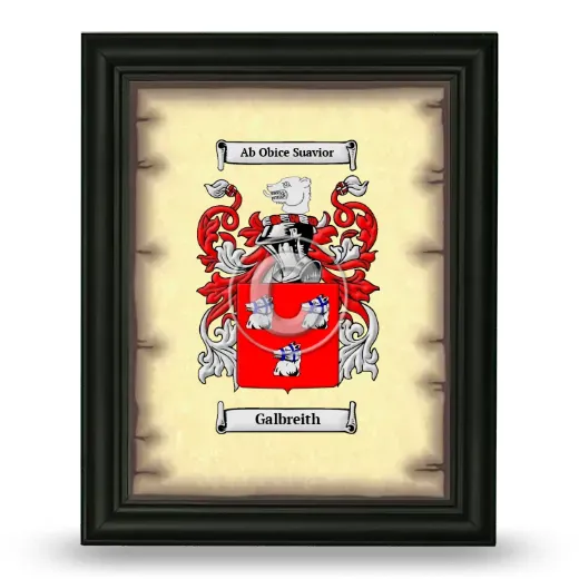 Galbreith Coat of Arms Framed - Black