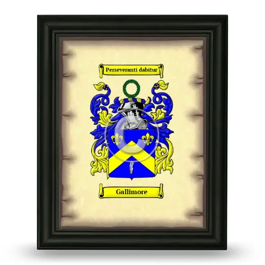 Gallimore Coat of Arms Framed - Black