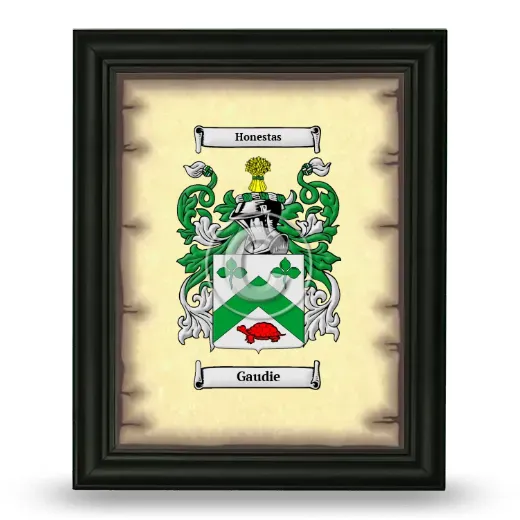 Gaudie Coat of Arms Framed - Black