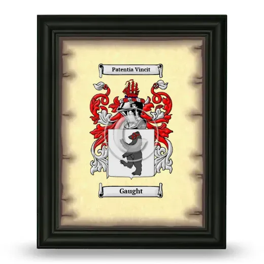 Gaught Coat of Arms Framed - Black