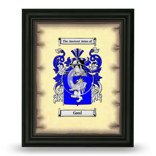 Gaul Coat of Arms Framed - Black