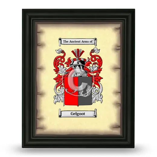 Gelgoot Coat of Arms Framed - Black