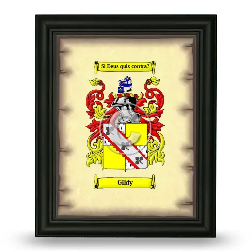 Gildy Coat of Arms Framed - Black