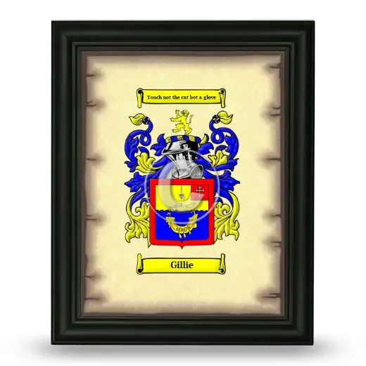 Gillie Coat of Arms Framed - Black