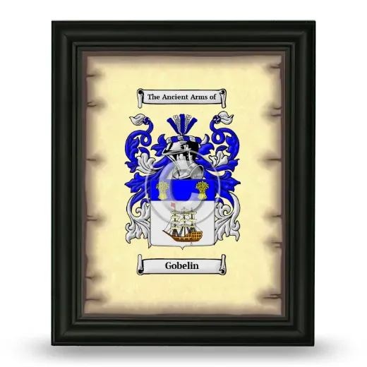 Gobelin Coat of Arms Framed - Black