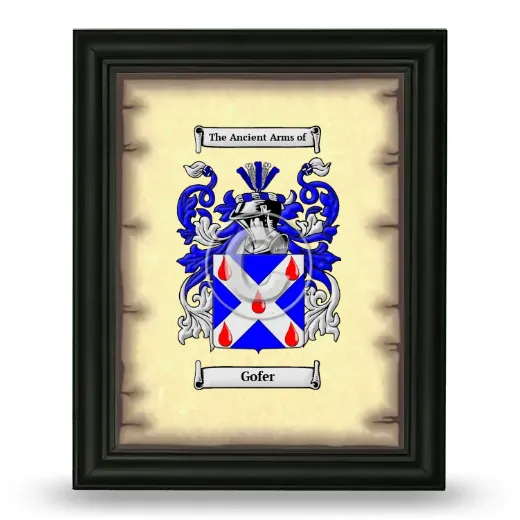 Gofer Coat of Arms Framed - Black