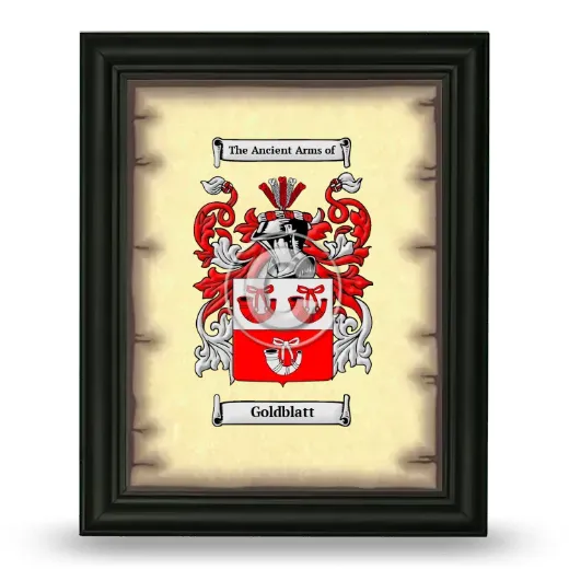 Goldblatt Coat of Arms Framed - Black