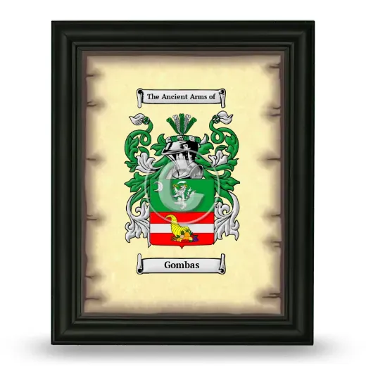 Gombas Coat of Arms Framed - Black