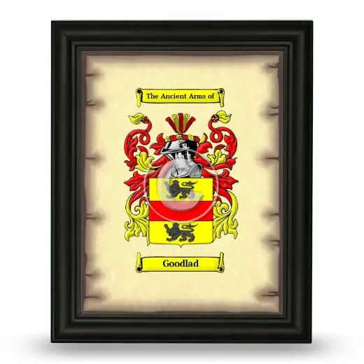 Goodlad Coat of Arms Framed - Black