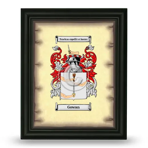 Gowan Coat of Arms Framed - Black