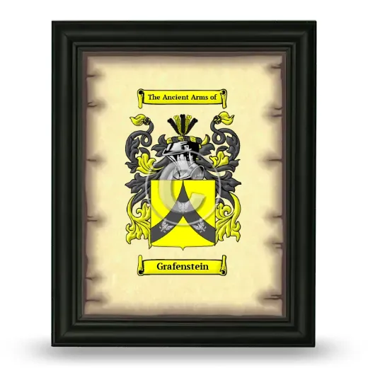 Grafenstein Coat of Arms Framed - Black
