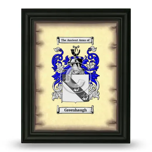 Greenhaugh Coat of Arms Framed - Black