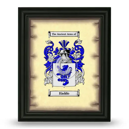 Haddo Coat of Arms Framed - Black