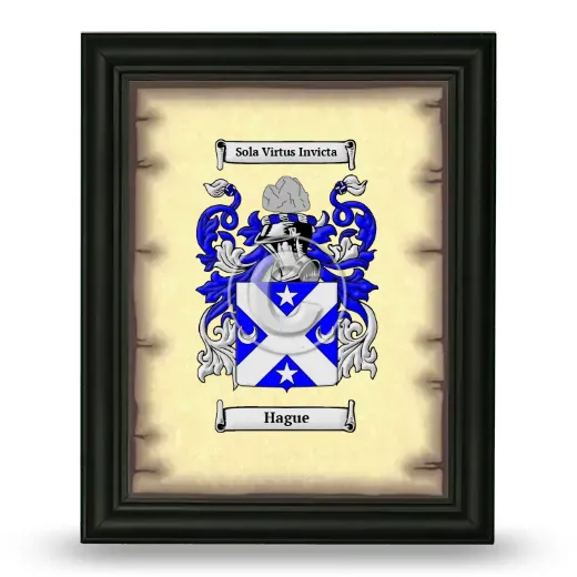Hague Coat of Arms Framed - Black