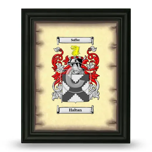 Haltan Coat of Arms Framed - Black