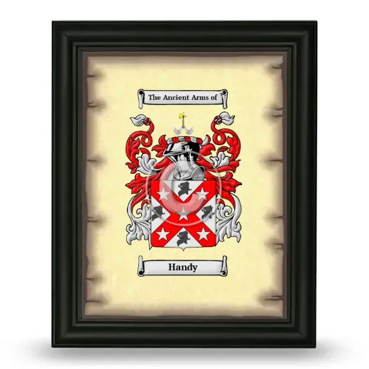 Handy Coat of Arms Framed - Black