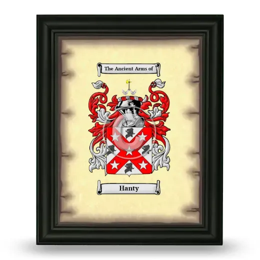Hanty Coat of Arms Framed - Black