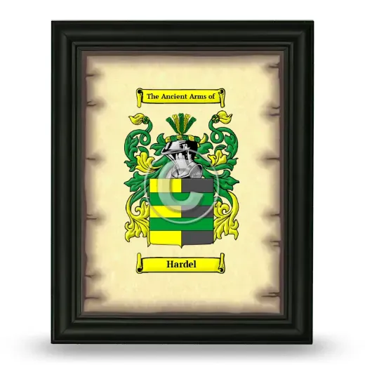 Hardel Coat of Arms Framed - Black