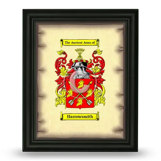 Harrowsmith Coat of Arms Framed - Black