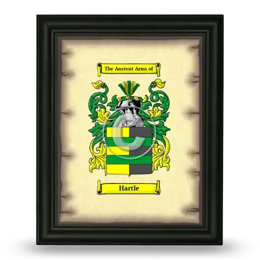 Hartle Coat of Arms Framed - Black
