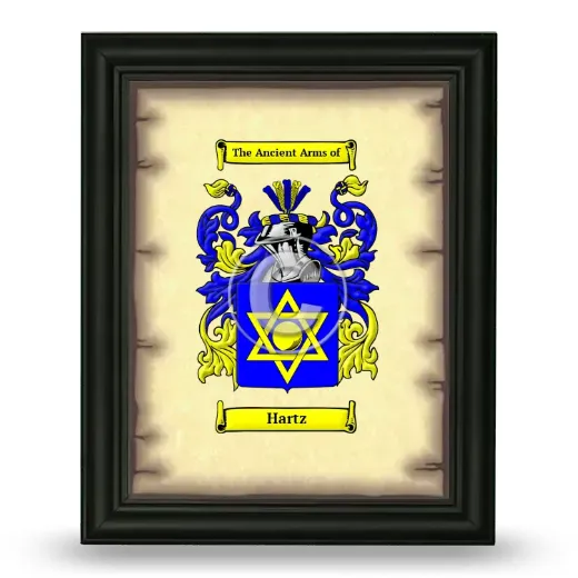 Hartz Coat of Arms Framed - Black