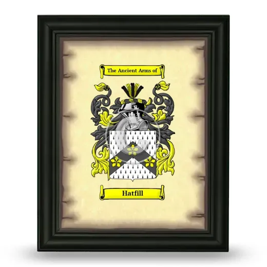 Hatfill Coat of Arms Framed - Black