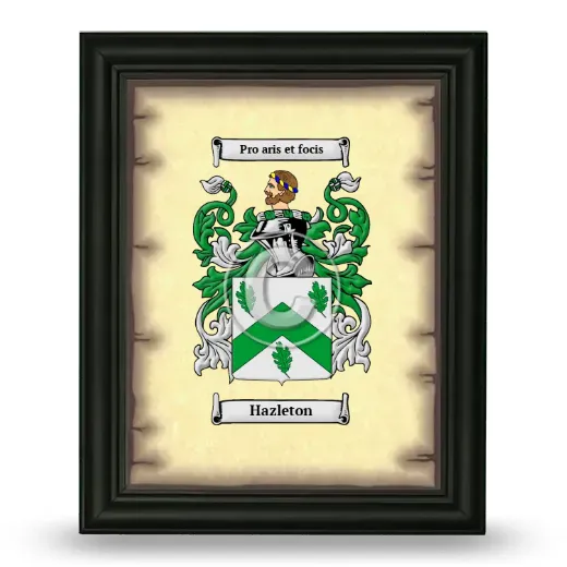 Hazleton Coat of Arms Framed - Black