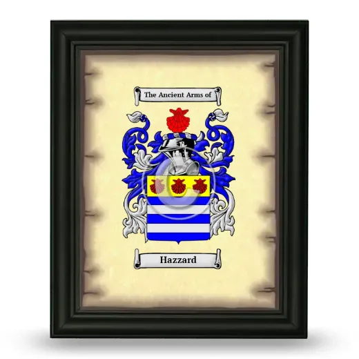 Hazzard Coat of Arms Framed - Black