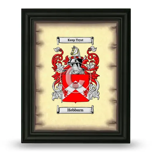 Hebburn Coat of Arms Framed - Black