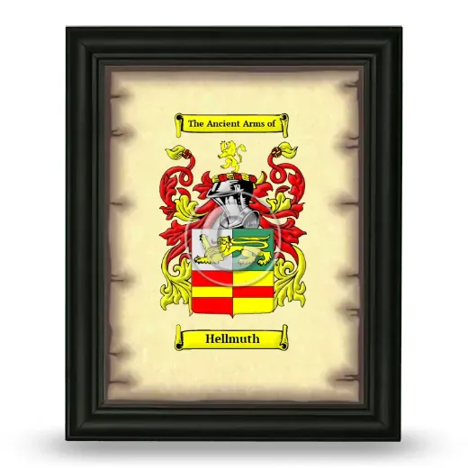 Hellmuth Coat of Arms Framed - Black