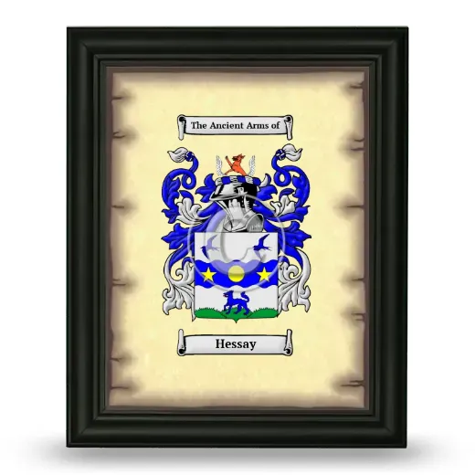 Hessay Coat of Arms Framed - Black