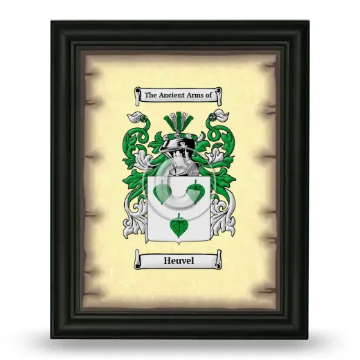 Heuvel Coat of Arms Framed - Black