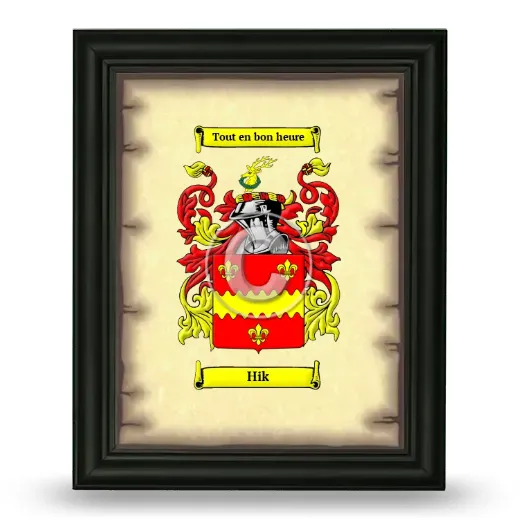 Hik Coat of Arms Framed - Black