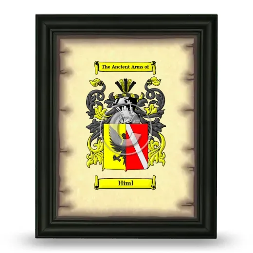Himl Coat of Arms Framed - Black